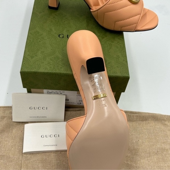 Women’s Gucci Marmont, leather mules size 39.5 made in Italy - Picture 5 of 10